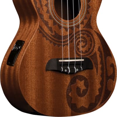 Oscar Schmidt OU2TETAT Tenor Mahogany Ukulele, A/E, Satin Finish