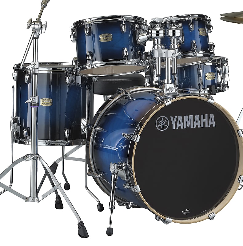 Yamaha Stage Custom Birch 5-Piece Shell Pack - Deep Blue Sunburst