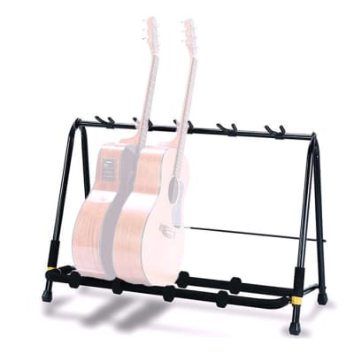 Hercules GS525B Instrument Stand - Folding Guitar Rack - Holds 5 Guitars image 2