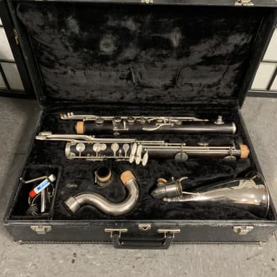 Noblet Vintage N Bass Clarinet  1960’s Wood/ silver keys image 1