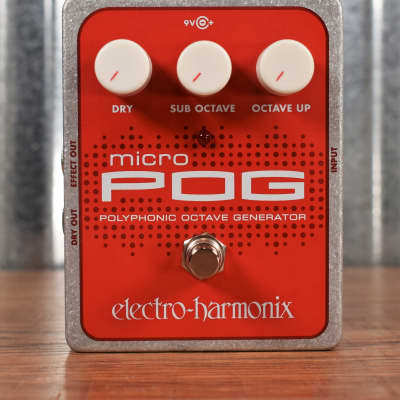 Electro-Harmonix Micro POG Polyphonic Octave Generator Guitar Bass Effects Pedal image 2