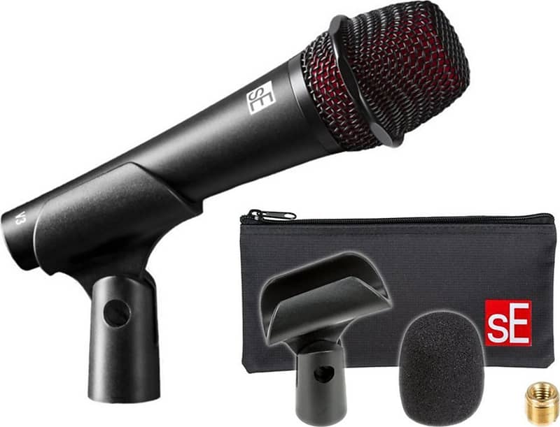 sE Electronics V3 Dynamic Vocal Microphone w/ Clip and Bag image 1