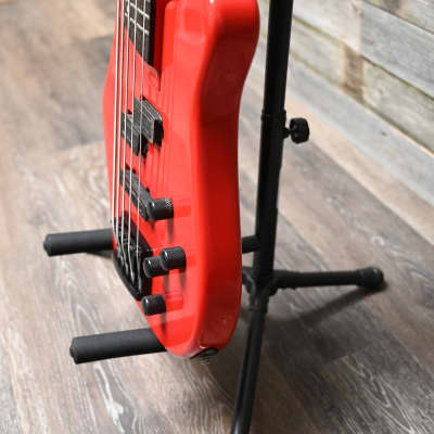 (11293) Charvel Eliminator V Red 5 String Bass Guitar image 4
