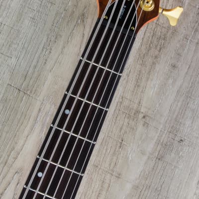 Schecter Guitar Research Stiletto Studio 6-String Electric Bass Guitar - Honey Satin image 7