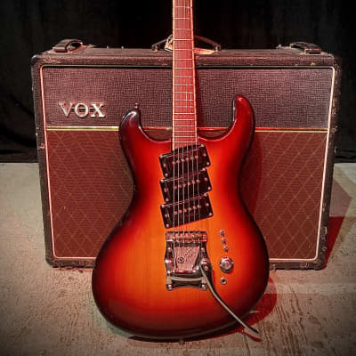 Mosrite VIII 1984 - Red burst/ Sunburst. image 20