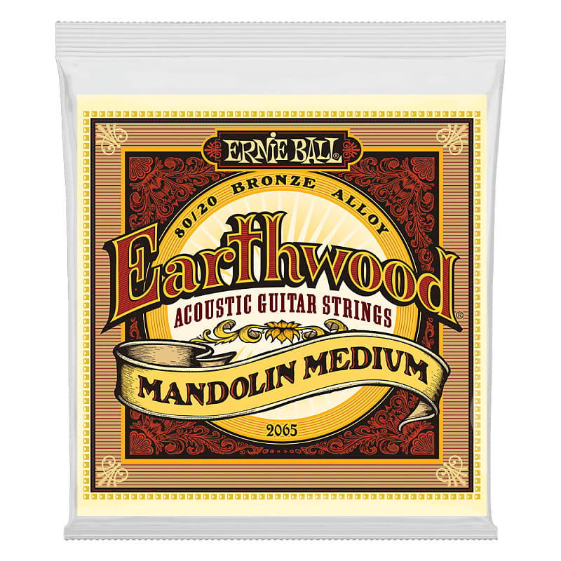Ernie Ball Earthwood Mandolin Medium Loop End 80/20 Bronze Acoustic Guitar String, 10-36 Gauge image 1
