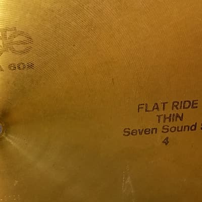 Paiste 18" Formula 602 Flat Ride Thin Seven Sound Set 1972 image 2