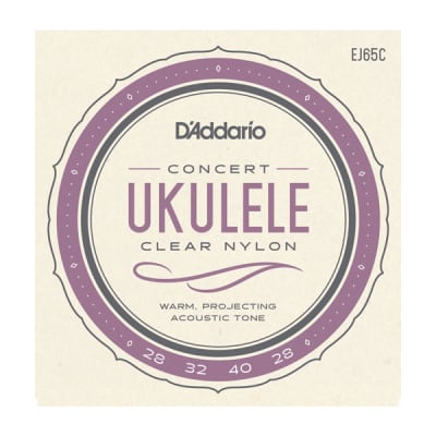 D'Addario EJ65C Pro-Arté Custom Extruded Nylon Ukulele Strings, Concert image 1