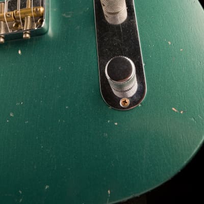 Fender Custom Shop Masterbuilt Dennis Galuszka Subsonic Telecaster Journeyman Relic Sherwood Green Metallic image 8