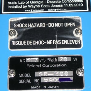 Roland G-808 & GR-300 synth w/ Joness Audio Lab of Georgia Audio Path Upgrade image 14