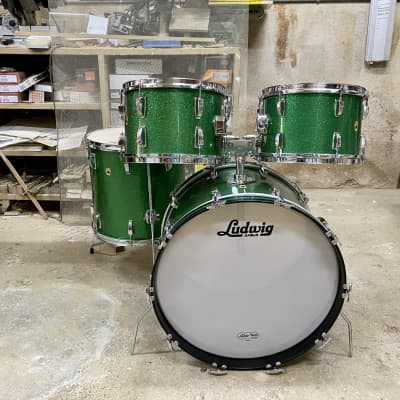 Ludwig Hollywood 1969 Green sparkle image 2