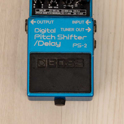 1990 Boss PS-2 Digital Pitch Shifter Delay Effects Pedal Blue 
