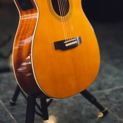 Tanglewood TW40-O-AN-E Sundance Historic Solid Spruce/Mahogany Orchestra with Electronics Natural Gloss image 4