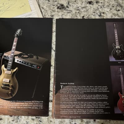 Hamer Catalog 1996 Standard artist Archtop eclipse 12 string special mirage Duo Tone. P-90 T 51 vintage S Daytona Californian chaparral bass Cruise bass slammer image 19
