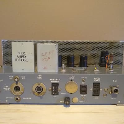 Vintage Ampex  350-2 / Original Ampex transport (1),  preamps (2),  power supplies (2), cables image 2