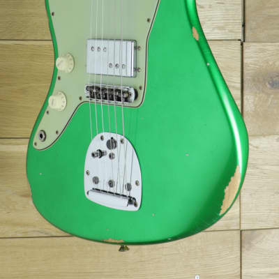 Fender Custom Shop Dealer Select CuNiFe Wide Range Jazzmaster Relic Candy Green Left Handed R120462 image 3