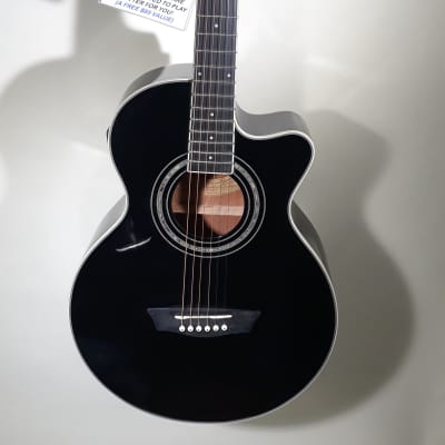 Washburn EA10B  Acoustic/Electric Black Gloss Finish for sale