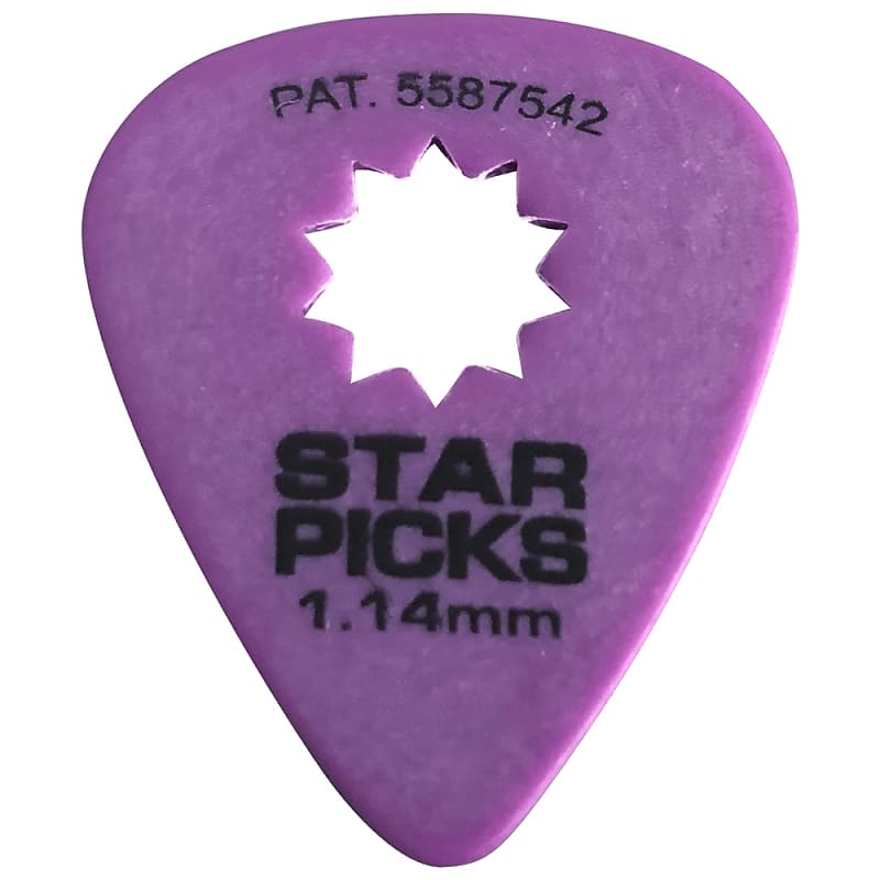 Star Pick Guitar Picks, 12-pack - 1.14 mm image 1