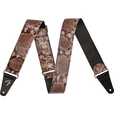 Fender Wild Faux Snakeskin Leather Strap, 2" image 1