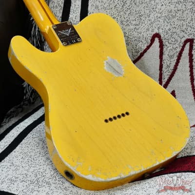 Fender Custom Shop Limited Edition 70th Anniversary Broadcaster (Telecaster) Relic Nocaster Blonde 7.50 LBS image 12