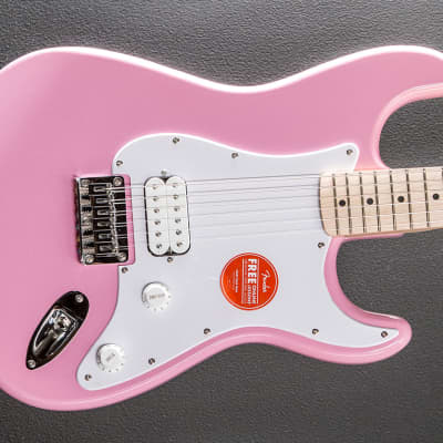 Squier Sonic Stratocaster HT H - Flash Pink w/Maple for sale