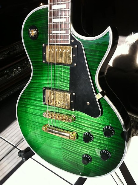 Kraken Les Paul Green Burst