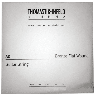 Thomastik-Infeld AC016 Plectrum Bronze Flat-Wound Acoustic Guitar String - G (.16)