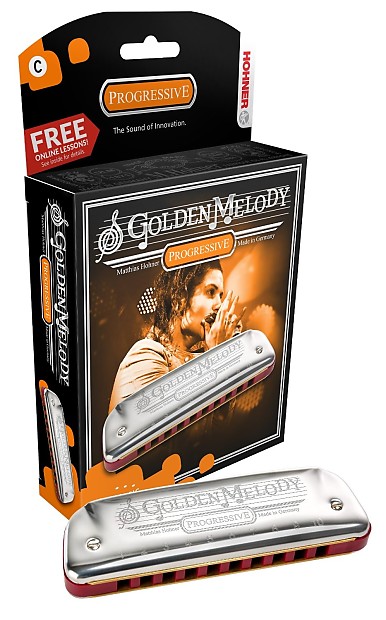 Hohner 542BL-CS Progressive Series Golden Melody Harmonica - Key of C# image 1