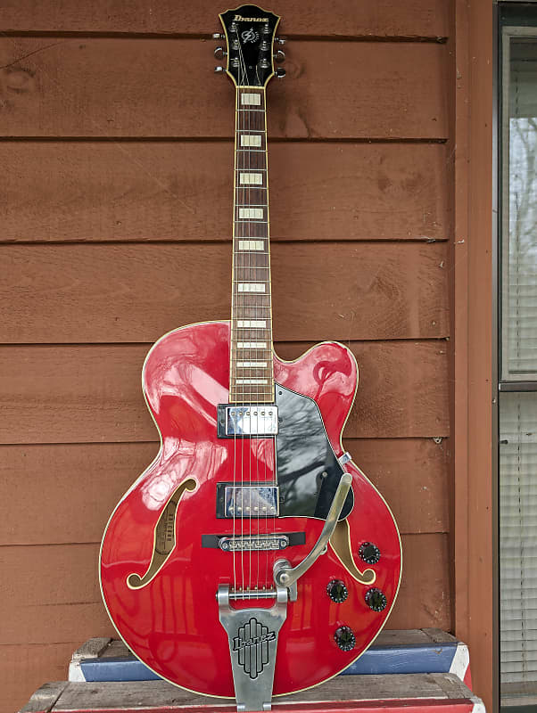 Ibanez AFS75T-TCD 5B-01 レッド Ibanez AFS75T Transparent Cherry Red (2017) - Guitar Compare