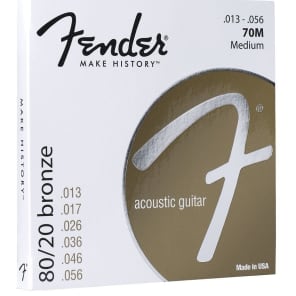 Fender 80/20 Medium Bronze Acoustic Strings
