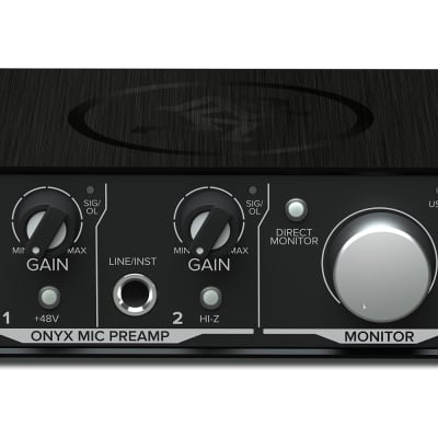 Mackie Onyx Artist 1.2 2x2 USB Audio Recording Studio Interface image 2