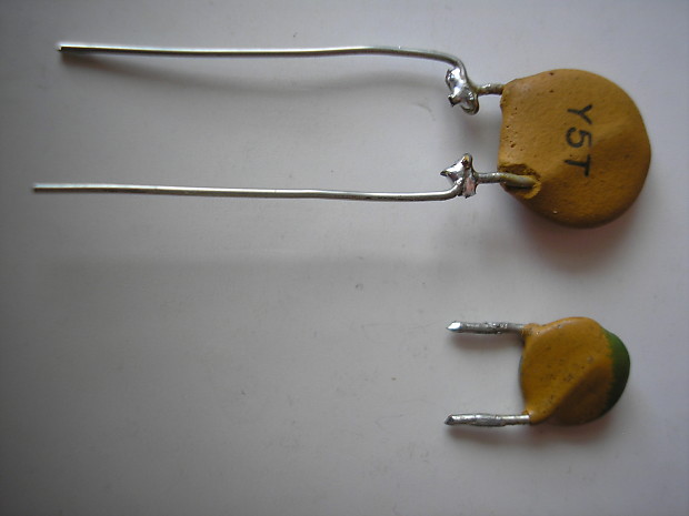 RMC .05 and .001 Ceramic Capacitors 1965 Yellow Telecaster