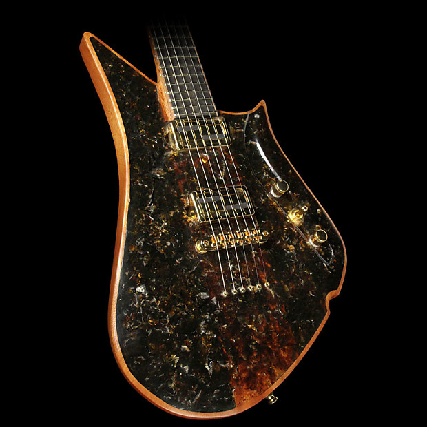 Lava Guitars Black Amber Drop #1 Electric Guitar image 1