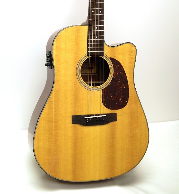 Sigma SD18CE Dreadnought Cutaway Acoustic-Electric Guitar - Natural image 1