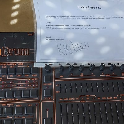 Linn LinnDrum LM2 1980s - Black Owned by K.K.DOWNING-JUDAS PRIEST for sale