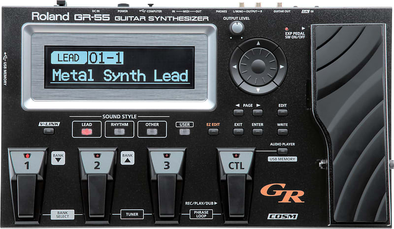 Roland GR-55S-BK Guitar Synthesizer, Black Without Pick Up or GK Cable image 1