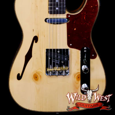 Fender Custom Shop Ltd Knotty Pine Telecaster Thinline Hand-Wound Pickups Aged Natural for sale