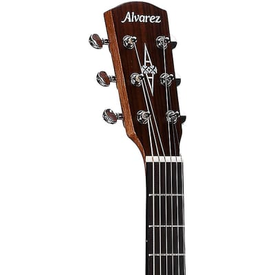 Alvarez Delta DeLite Small-Bodied Acoustic-Electric Guitar Natural image 5