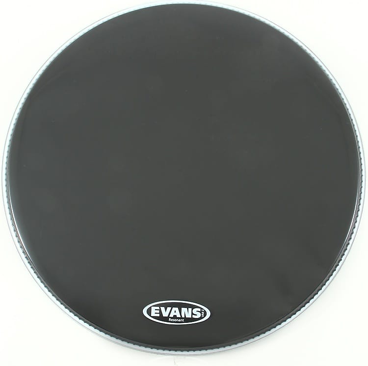 Evans Resonant Black Bass Drumhead - 22 inch image 1