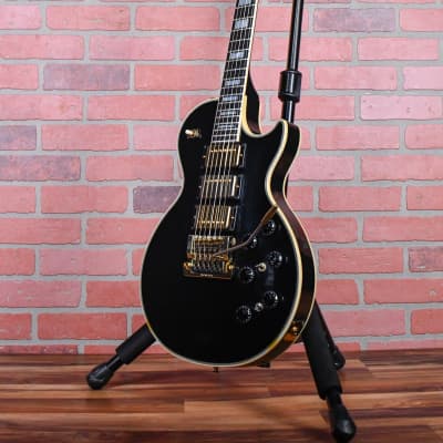 Gibson Les Paul Custom Black Beauty 3-Pickup with Tremolo One Off Special Order Ebony 1984 w/Gibson hardshell Case image 3