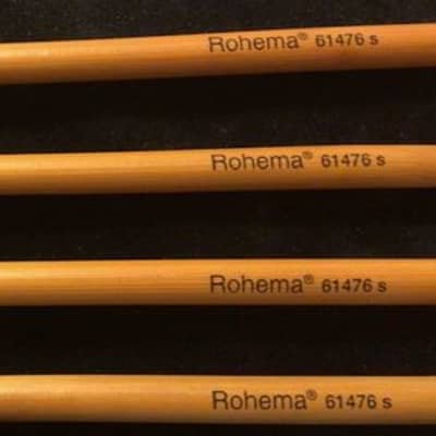 Rohema Percussion - Percussion Mallets Soft Rubber 25MM Ball (Made in Germany) Bamboo Handle 2 Pairs image 4