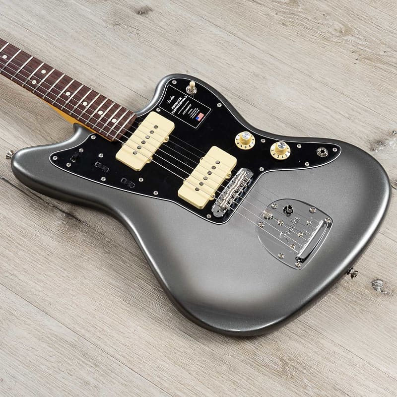 Fender American Professional II Jazzmaster Guitar, Rosewood Fretboard, Mercury image 1