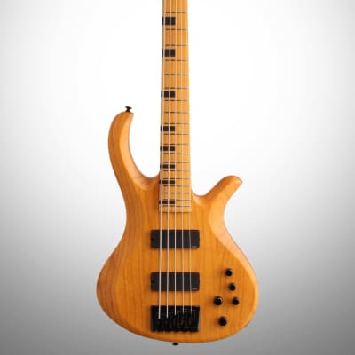 Schecter Session Riot 5 Electric Bass, Aged Natural Satin image 2