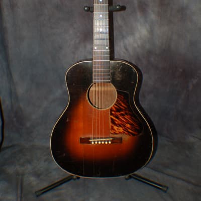 Video Demo 1935 Carson J Robison Cowboy Guitar Gibson Made for Wards L-OO Pro Setup Soft Case image 1