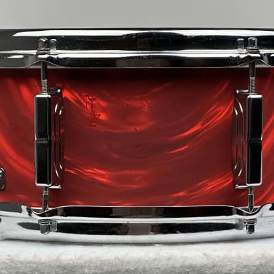 Leedy 20/13/16/5x14" Vintage 60's Drum Set - Red Satin Flame image 15