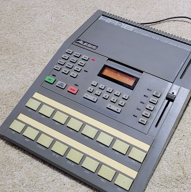 Alesis HR-16 High Sample Rate Drum Machine 1980's - Grey image 1