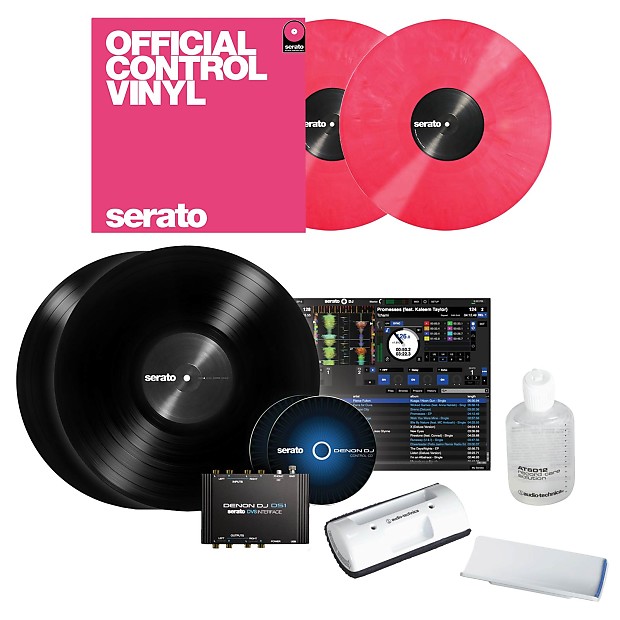 Denon DJ DS1 Serato DVS Digital Vinyl System Interface + Glow 12