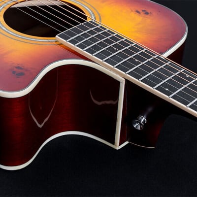 Washburn  DFBACEA | Deep Forest Burl Grand Auditorium Acoustic Electric Guitar, Amber Fade. New with Full Warranty! image 13