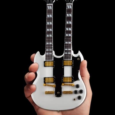 Axe Heaven Gibson SG EDS-1275 Doubleneck White 1/4 scale Miniature Collectible Guitar GG-224 image 1