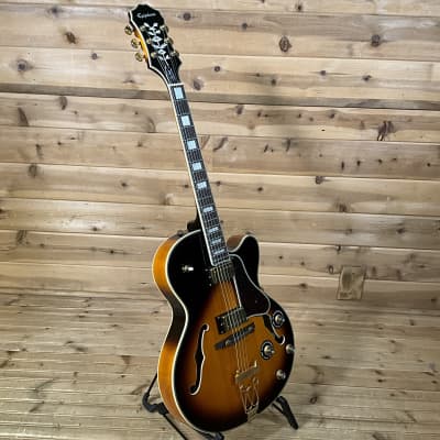 Epiphone 2015 Joe Pass Emperor II Pro Electric Guitar USED - Vintage Sunburst image 2